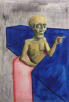 Man Wil... / Man Wants (2003)  - Acryl en olieverf op doek 150 x 100 cm  &euro;3.750,-