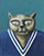 Poes 5 / Cat 6  - Acryl en olieverf op doek 50 x 40 cm Priv&eacute;collectie 