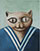 Poes 10 / Cat 10  - Acryl en olieverf op doek 50 x 40 cm Priv&eacute;collectie 