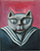 Poes 11 / Cat 11  - Acryl en olieverf op doek 50 x 40 cm Priv&eacute;collectie 